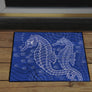 Seahorses One Color Door Mat