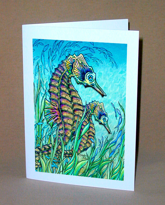 Seahorses Notecard