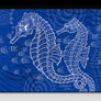 Seahorses One Color Ceramic Tile