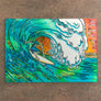 Sunset Surfer Cutting Board
