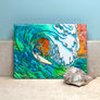Sunset Surfer Ceramic Tile