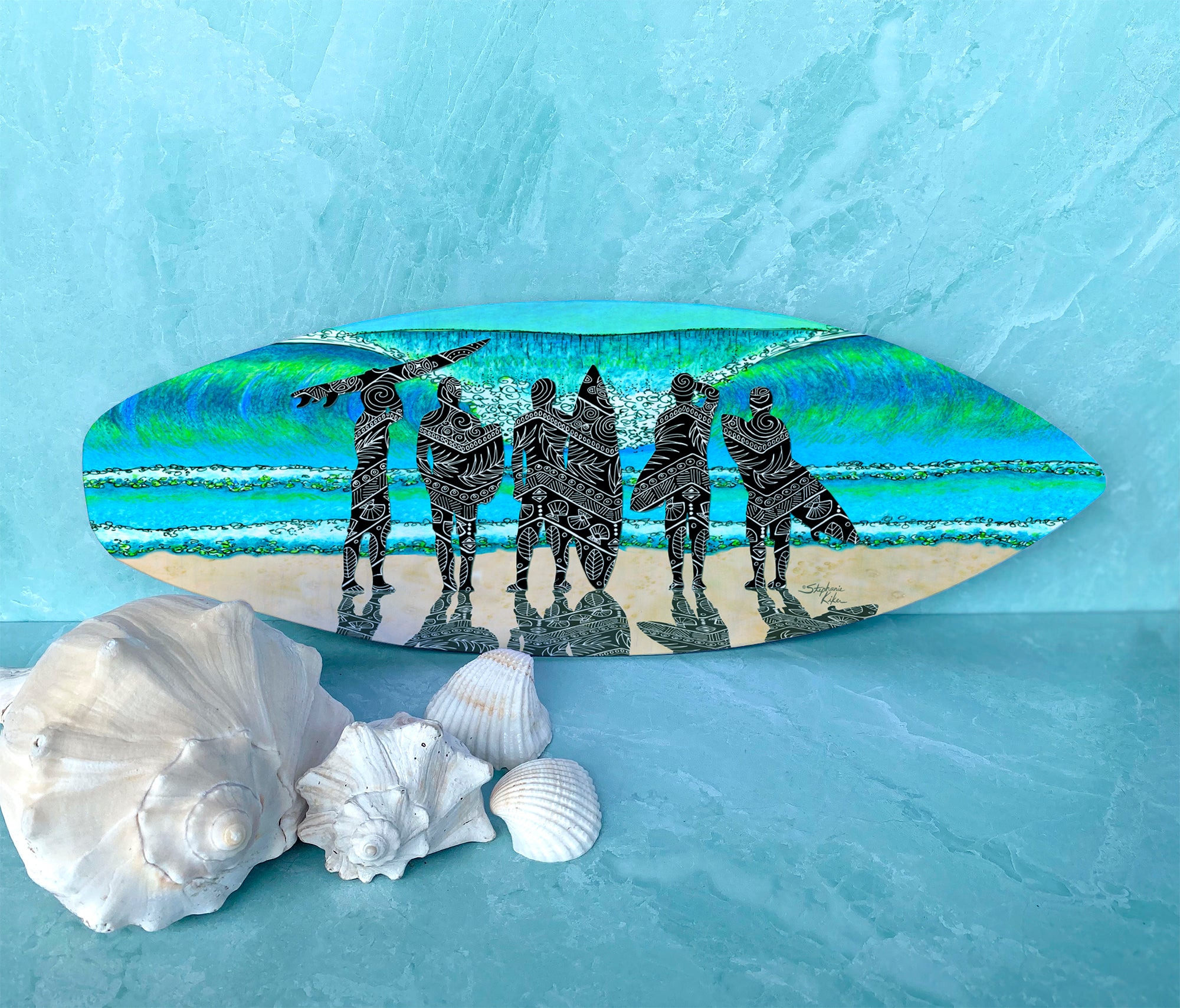 Surf Check Surfboard Wall Art – Stephanie Kiker Designs