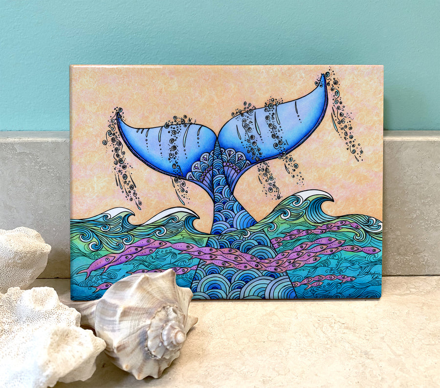 Tails of the Sea Ceramic Tile