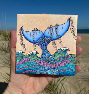 Tails of the Sea Ceramic Tile