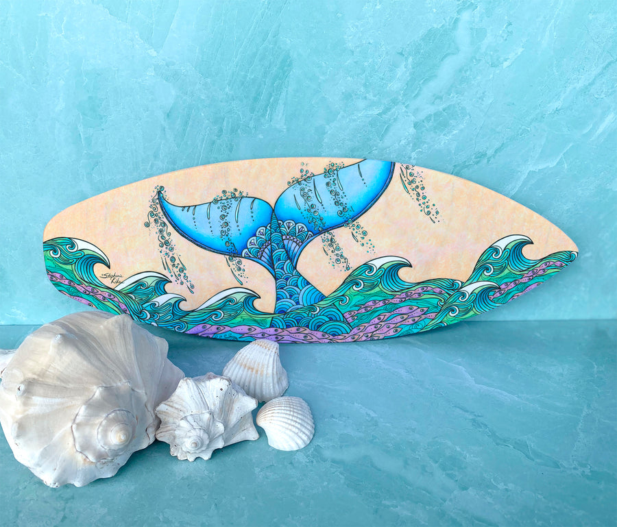 Tails of the Sea Surfboard Wall Art
