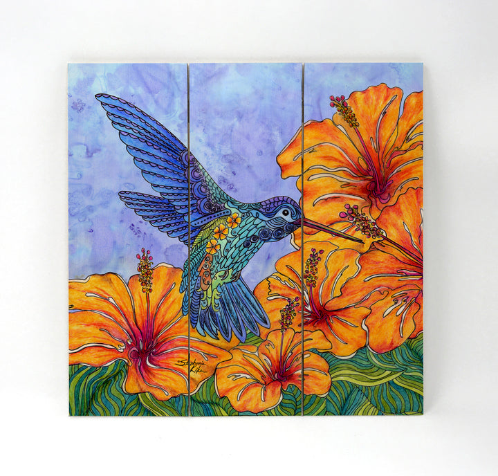 Tropical Hummingbird Wall Art