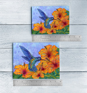 Tropical Hummingbird Ceramic Tile