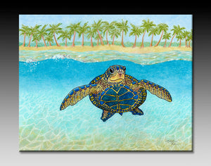 Turtle Paradise Ceramic Tile