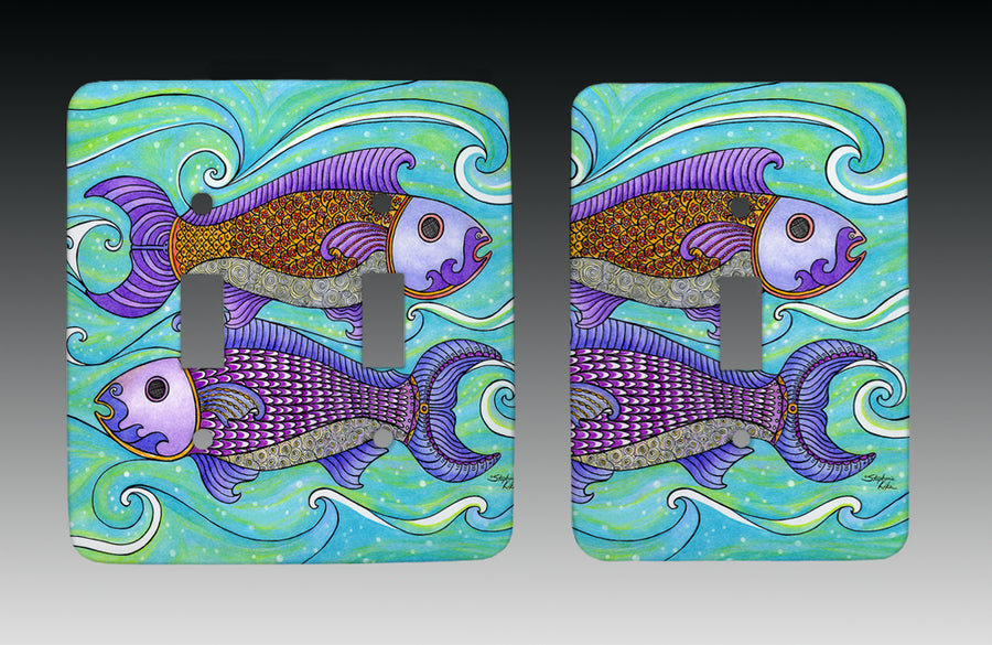 Two Fishes Light Switch Cover
