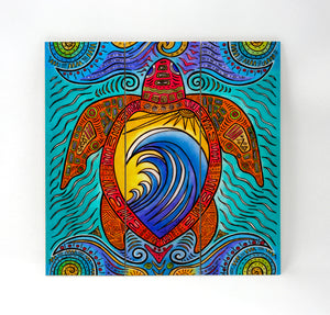 Waves of Turtles Wall Art