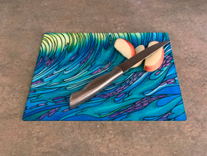 Waves of the Dolphin Cutting Board
