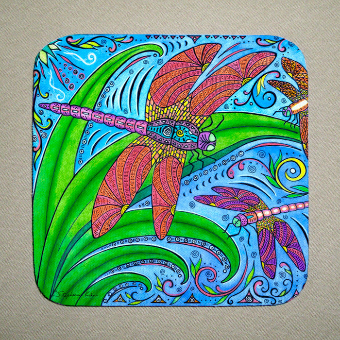 Dancing Dragonflies Coaster