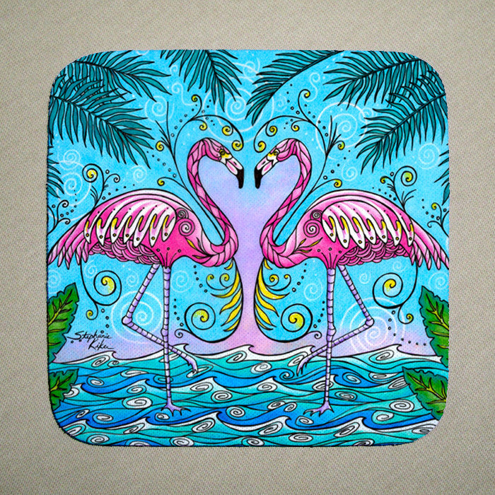 Flamingo Love Coaster