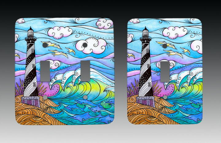 Hatteras Waves Light Switch Cover