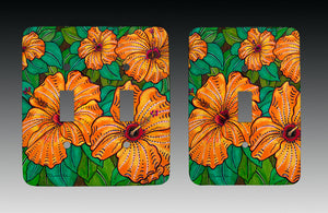 Hibiscus Light Switch Cover