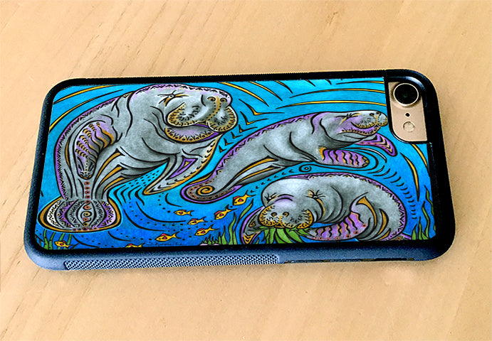 Manatees iPhone Case