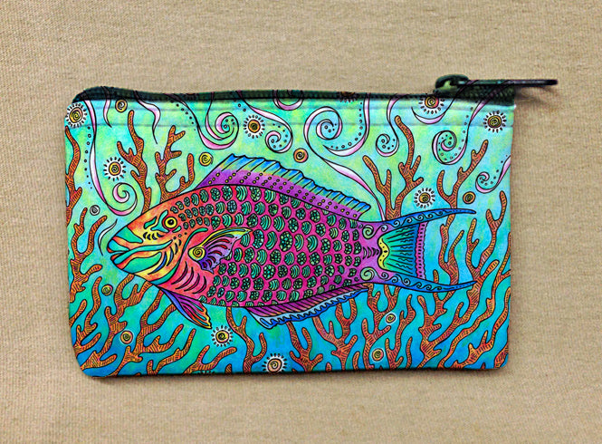 Parrot Fish Coin Bag