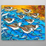Sanderling Dance Aluminum Wall Art