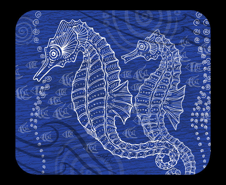 Seahorses One Color Mousepad