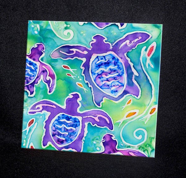 Sea Turtle Swim Ceramic Tile