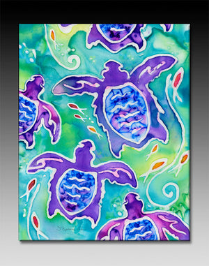 Sea Turtle Swim Ceramic Tile