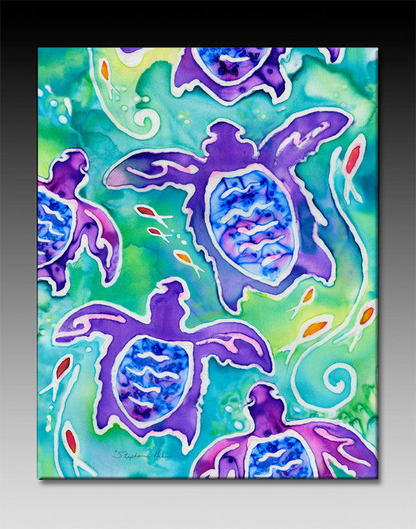 Sea Turtle Swim Ceramic Tile