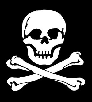 Skull and Crossbones Sticker