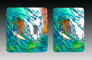 Sunset Surfer Light Switch Cover