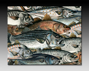 Surf Fish Ceramic Tile