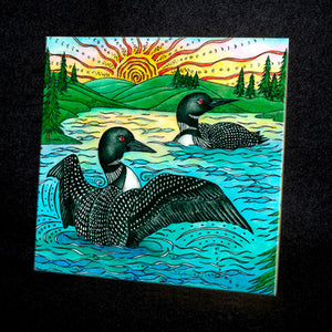 The Loons Ceramic Tile