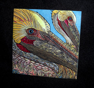The Pelicans Ceramic Tile