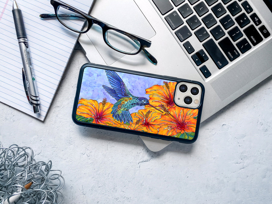 Tropical Hummingbird iPhone Case