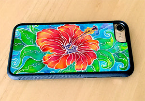 Tropical Hibiscus iPhone Case