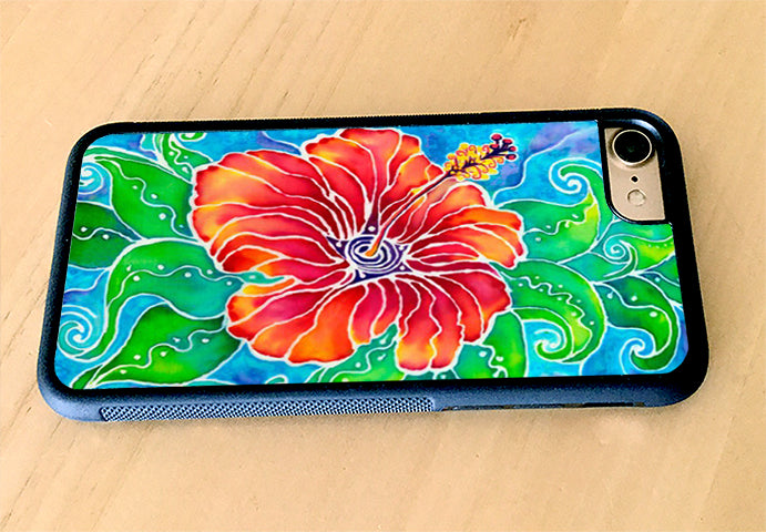 Tropical Hibiscus iPhone Case