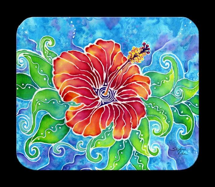 Tropical Hibiscus Mousepad