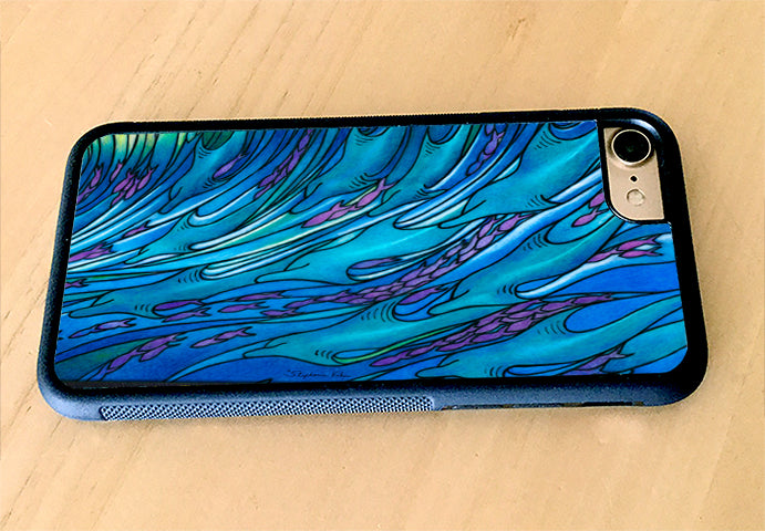 Waves of Dolphins iPhone Case