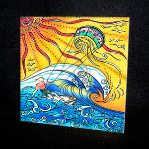 Wind and Waves Ceramic Tile